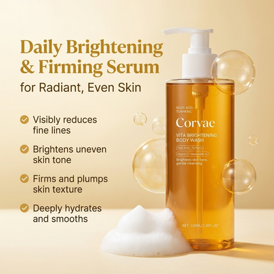 Corvae Vita Brightening Body Wash — Kojic Acid + Turmeric